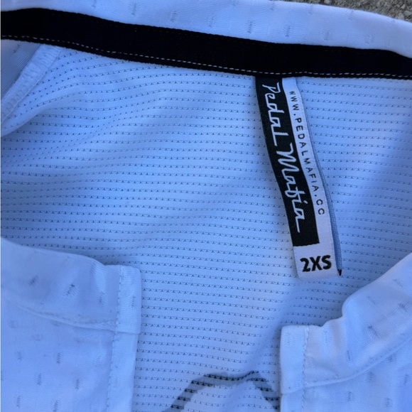 Pedal mafia short sleeve, great white Collab cycling jersey - Picture 4 of 6